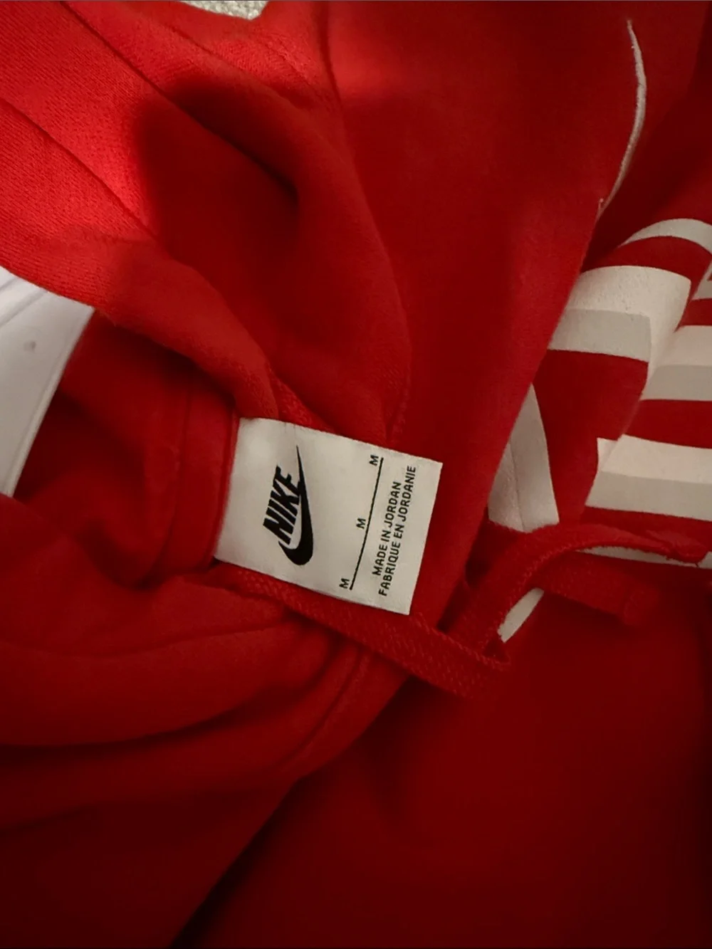 Radford University Nike Red Hooded Zip-Up Sweatshirt with White Logo